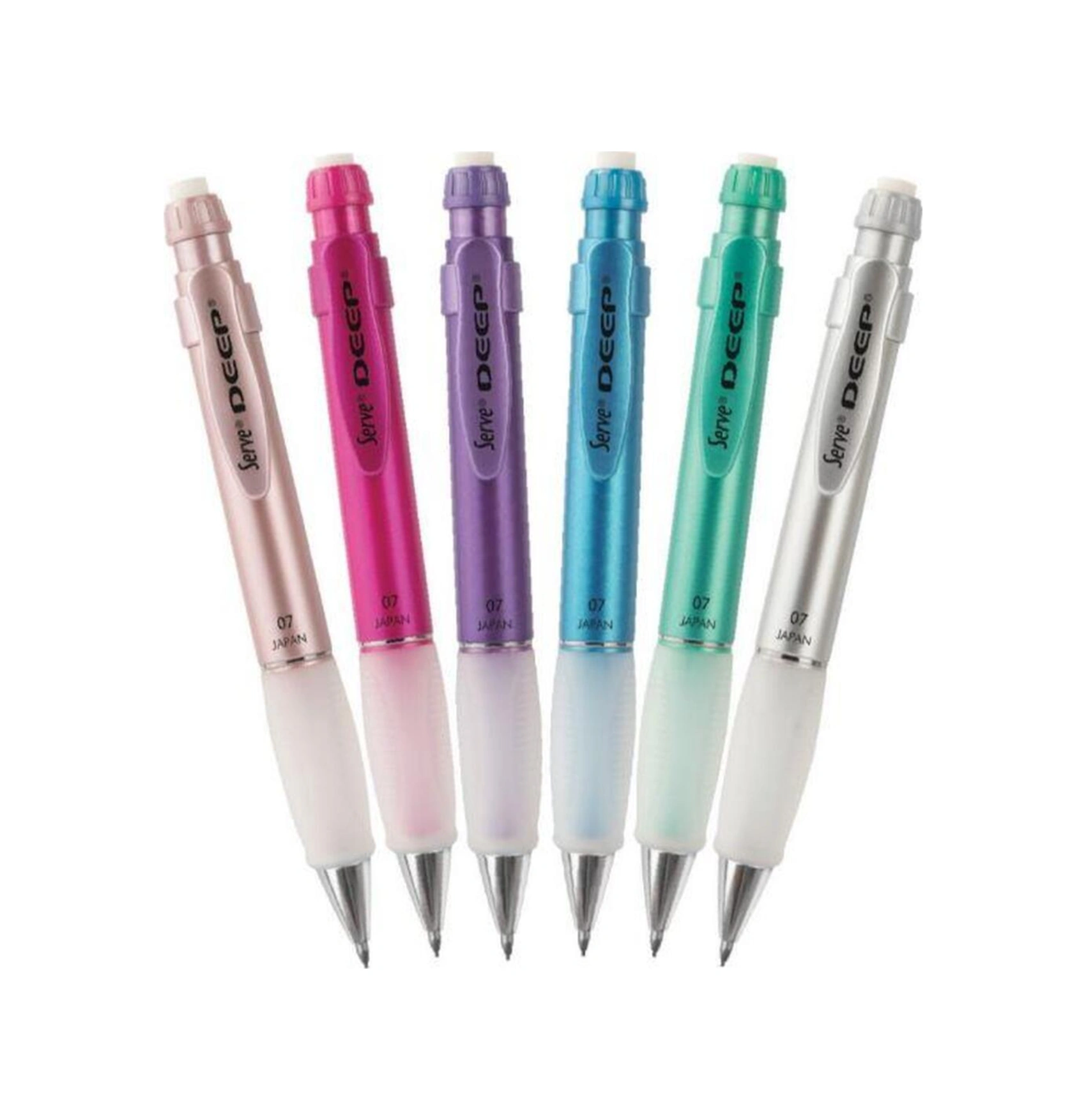 Deep Mekanik Kurşun Kalem - Metalik Renkler 0.7 Mm 6 Lı Set No Color