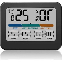 Ulzyvf Tipi Sıcaklık Renkli Ölçer Nem Fonksiyonlu Ev Ekranlı Dijital Çok Büyük Jh