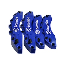 Brembo Fren Kaliper Kapağı Jant Braketi Universal 16” Jant ve Üzeri İle Uyumlu 4lü Set Mavi