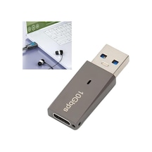 Usb 3.1 To Type-c Adaptör 10gbps 10 Gigabit Pc Ve Bilgisayarlarınızdan Type-c Çıkış Almak İçin Çevirici Usb'den Type-c Dönüştürücü Tak Ve Çalıştır Ads613
