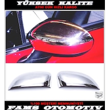Fiat 500 Krom Ayna Kapağı 2 Parça 2007-2012 Paslanmaz Çelik