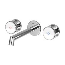 Grande Shine Ank. Lavabo Bataryası-krom&beyaz Cam Krom/beyaz Cam