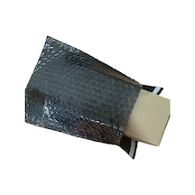 Siyah Bantlı Baloncuklu Torba, Balonlu Patpat Torba 15cm En X 20cm Boy + 5cm Kapak 10 Adet