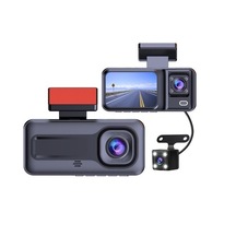 H98 Full Hd 1080p Wi-fi Full Hd 3 Kameralı Araç Içi Kamera Araba Güvenlik Kamerası Gece Görüşü Ön Geri İç Kayıt Ir Led