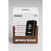 Eima 4 Ü 1 Arada Akü Takviye Cihazı Kompresörlü Hava Pompası Şarjlı El Fenerli Çantalı 8000 Mah