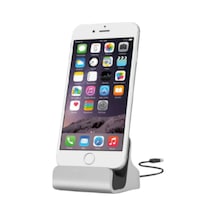Apple Uyumlu iPhone 6 6S 7 7S 8 X Usb Kablolu Masaüstü Stand'Lı Dok Şarj Cihaz