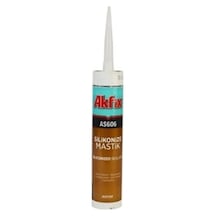 Akfix Silikonize Mastik Black Siyah As606 Siyah - Siyah