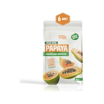 Dondurularak Kurutulmuş Papaya 20 G Freeze Dried Meyve Cipsi Çıtır Meyve Kurusu 6 Adet
