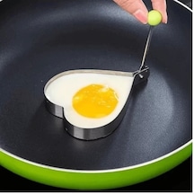 Metalik Kalp Şeklinde Metal Omlet Yumurta Ve Krep Kalıpları Çok Renkli