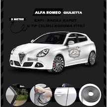 Alfa Romeo Giulietta Oto Araç Kapı Koruma Fitili 5metre Parlak Siyah Renk