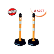 Sarı Dubalı Uyarı Dikmesi Ağırlıklı Bariyer Otopark Dikme Duba