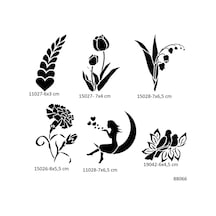Airbrush Tattoo Çiçek Melek Geçici Dövme Şablonu Sadece Desen