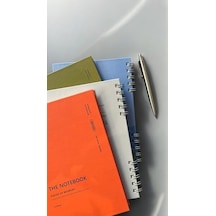 Fark Tanıtım Spiralli 80 Yaprak Çizgisiz A5 Defter, Not Defteri, Okul Defteri, 4 Farklı Renk Seçeneği 01 Light Grey