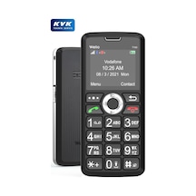 Wkey T100 Gümüş Tuşlu Cep Telefonu Kamerasız Asker Telefonu Yaşlı Cep Telefonu Kvk Garantili
