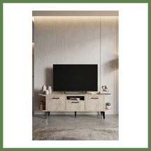 Bezos Mira Tv Sehpası Suntalam Ekru 160x35 Cm Hb006