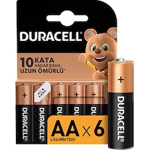 3 Adet Duracell 6'lı Kalem Pil Aa