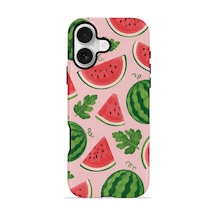 Apple iPhone Uyumlu 16 Vorian Çift Katmanlı Kılıf Watermelon Garden Party