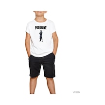 Fortnite Rogue Agent Beyaz Çocuk Tişört Siyah