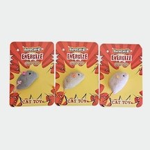Eurocat - 959 - Kedi Oyuncağı Tombik Fare - Ece-umay - Pastel Renk