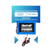 Kral Nova Uyumlu Batarya Standart Kapasite Lifepo4 72v 20ah Elektrikli Motorsiklet Bataryası