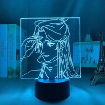 Goldenqian Anime Led Işık Tian Guan Ci Fu Için Yatak Odası Dekoru Gece Lambası Doğum Günü Hediyesi Bl Manga Odası 3d Lamba Cennet Resmi Blessin 3r5k9e Siyah