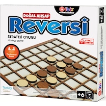 Doğal Ahşap Reversi Strateji Oyunu
