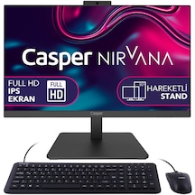 Casper Nirvana A60.1235-8U00X-V i5-1235U 8 GB 250 GB SSD 23.8"Free Dos AIO Masaüstü Bilgisayar