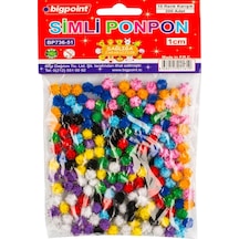 Bigpoint Ponpon Simli 1 Cm 10 Renk / 200'lü Poşet