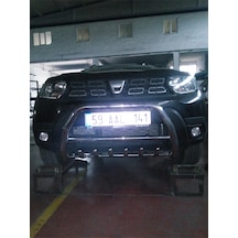 Dacia Duster 2017-2023 Yüksek Ön Koruma 4x2 - Ara Borulu- Emperor A