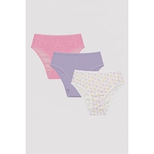 Penti Kız Çocuk Cats Çok Renkli 3lü Slip Külot Çok Renkli