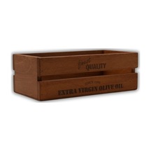Ahşap Kasa Zeytinyağlık Yağdanlık Organizer 30x15cm