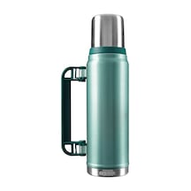 S-link Sl-tm13 Yeşil Kumlama Boya 750ml Iç 304 Dış 201 Sert Plastik Kulp Ve Portatif Paslanmaz Çelik Termos Kupa Yeşil