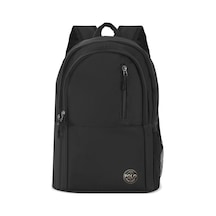 Pologrand London Orijinal Unisex Geniş Hacimli Çok Gözlü Su Geçirmez Lise Ortaokul İlkokul İçin Büyük Okul Çantası Siyah