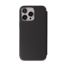 Newface Apple iPhone Uyumlu  14 Pro Kılıf Dolpin Kapaklı - Siyah
