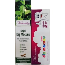 Helal Belgeli Misvak-propolis Ve Naneli Doğal Diş Macunu - 100 Ml + Çocuk Diş Macunu 75ml 2'li Set
