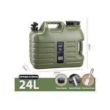 Madfox Galon Air Pe Musluklu Su Bidonu 24 Litre Green Yeşil