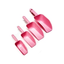 4 lü Erzak Küreği - Pembe Renk, 4 Adet, 4 Boy
