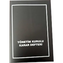 Gülpaş Yönetim Kurulu Karar Defter 40 Yaprak Plastik Kapak