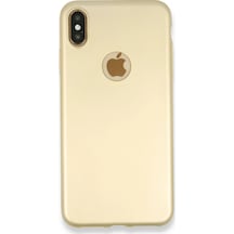 Flzdgnkr Newface Apple, Uyumlu iPhone Xs Max Kılıf First Silikon - Gold
