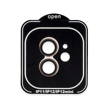Joko Apple iPhone Uyumlu 11 Pvd Metal Kamera Lens - Turuncu Belirtilmemis