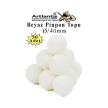Beyaz Pinpon Topu 50 Adet Masa Tenis Topu Evcil Hayvan Kedi Oyuncağı Okul Sınıf Etkinlik Deney Topu