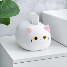 D-sevimli Kedi Doku Kutusu Masaüstü Tuvalet Kağıdı Tutucu Mutfak Banyo Peçete Saklama Kutusu Wc Kağıt Konteyner İskandinav Tarzı Kürdan