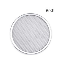 Tost Ve Kekler İçin De Kullanılabilen Çok Yönlü Pizza Tabağı 9 İnch Gümüş