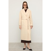 Olcay Torba Cepli Kendinden Desenli Oversize Limited Edition Kaban Krem 3140