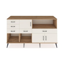 Kronos Konsol 2 Raflı 5 Çekmeceli 3 Kapaklı 176x59x99 Çam-aytaşı Çam-aytaşı