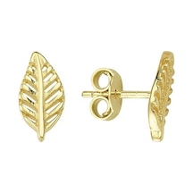 Goldkupe 14 Ayar Altın Yaprak Küpe 1,14 Gr-644