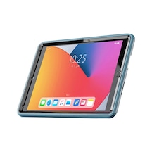 Apple Uyumlu,  iPad 10.2 7.nesil Kılıf Hand Strap Tablet Kılıfı - Turkuaz