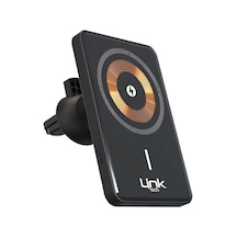 LinkTech W517 Magsafe Uyumlu 15W Kablosuz Şarj Araç İçi Telefon Tutucu