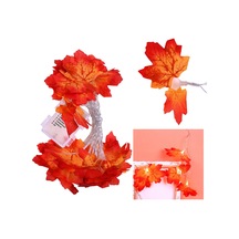 Reedark "uzaktan Kumandalı Akçaağaç Yapraklı Led Işık Zinciri - Düğün, Parti Ve Dekorasyon" Kırmızı