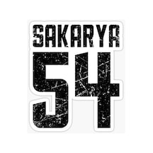 54 SAKARYA Sticker Yapıştırma Oto Etiket 17cm
